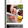 #EtKesmePanosu Paslanmaz Çelik Hijyenik Dayanıklı Şık Mutfak Sebze Kaymaz Modern Meyve Et Kesim Panosu - 1 Adet