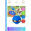 #Frizbi Işıklı Zıplayan Köpek Oyuncağı İnteraktif Esnek Dayanıklı Parlayan Frizbi Evcil Hayvan Topu - 1 Adet