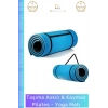 #YogaMinderi Taşıma Askılı Konfor Kamp Pilates Yoga Spor Kaymaz Meditasyon Minderi 16mm Mat