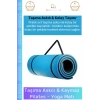#YogaMinderi Taşıma Askılı Konfor Kamp Pilates Yoga Spor Kaymaz Meditasyon Minderi 16mm Mat