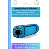 #YogaMinderi Taşıma Askılı Konfor Kamp Pilates Yoga Spor Kaymaz Meditasyon Minderi 16mm Mat