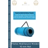 #YogaMatı Taşıma Askılı Dayanıklı Uzun Ömürlü Konfor Serisi Meditasyon Minderi 10 mm Mat