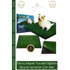 #SentetikHalı Köpek Tuvalet Eğitim Seti Pet Park Su Geçirmez Hijyenik Portatif Büyük Sentetik Çim Halı