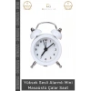 #ÇalarSaat Premium Sessiz Akar Mekanizma Şık Ofis Salon Komodin Hediyelik Analog Dekoratif Çalar Saat