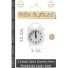 #ÇalarSaat Premium Sessiz Akar Mekanizma Şık Ofis Salon Komodin Hediyelik Analog Dekoratif Çalar Saat