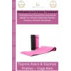 #YogaMatı Taşıma Askılı Kaymaz Pilates Yoga Fitness Kamp Meditasyon Minderi 10mm Mat
