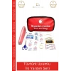 #İlkYardımSeti Araç Motosiklet Ecza Çantası Güvenlik Ekipmanları Çok Amaçlı Ilk Yardım Bez Çantalı Set
