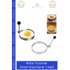 #Omlet Kalıbı Yanmaz Yapışmaz Paslanmaz Mutfak Gereci Şık Kahvaltılık Metal Yuvarlak Omlet Krep Kalıbı