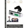 #BagajTartısı Dijital Hassas Terazi LCD Ekranlı Portatif El Kantarı ABS Gövdeli Hafif Bagaj Tartısı Max 50 Kg