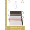 #PantolonAskısı Dayanıklı Elbise Dolabı Düzenleyici Kaymaz Kavramalı Paslanmaz Krom Pantolon Askısı