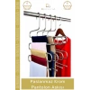 #PantolonAskısı Dayanıklı Elbise Dolabı Düzenleyici Kaymaz Kavramalı Paslanmaz Krom Pantolon Askısı