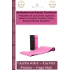 #YogaMatı Profesyonel Yoga Meditasyon Çift Taraflı Kaymaz Taşıma Askılı 10mm Minderi Pembe Siyah Mat