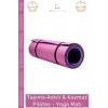 #YogaMatı Taşıma Askılı Dayanıklı Konfor Kamp Pilates Yoga Fitness Meditasyon Minderi 16mm Mat