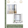 #CamFilmi UV Engelleyici Buzlu Güneş Koruyucu Kaliteli Profesyonel Cam Filmi 2 Metre x 60 Cm