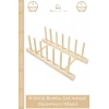 #DüzenleyiciStand Bambu Ahşap Mutfak Tabaklık Kurutmalık Organizer Çok Amaçlı Düzenleyici 8 Gözlü Stand