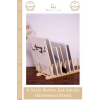 #DüzenleyiciStand Bambu Ahşap Mutfak Tabaklık Kurutmalık Organizer Çok Amaçlı Düzenleyici 8 Gözlü Stand