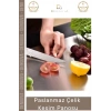 #KesmePanosu Paslanmaz Çelik Dayanıklı Hijyenik Kaymaz Yüzey Profesyonel Modern Meyve Et Kesim Panosu