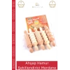 #OyunMerdanesi Kayın Ahşap 5li Set Oyun Hamuru Aktivite Eğitici Oyuncak Motor Beceri Bebek Çocuk Merdane 5li Set