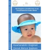 #BanyoŞapkası Fantazer Ayarlanabilir Düğmeli BPA İçermeyen Esnek Bebek Banyo Su Kaçırmayan Mavi Şapka