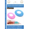 #BanyoŞapkası Fantazer Ayarlanabilir Düğmeli BPA İçermeyen Esnek Bebek Banyo Su Kaçırmayan Mavi Şapka