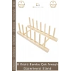 #AhşapStand Bambu Ahşap Mutfak Tabaklık Tabak Bardak Kurutmalık Ofis Amaçlı Düzenleyici 8 Gözlü Stand