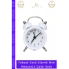 #ÇalarSaat Premium Sessiz Akar Saniyeli Masaüstü Ofis Komodin Modern Analog Dekoratif Çalar Saat