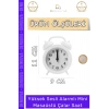 #ÇalarSaat Premium Sessiz Akar Saniyeli Masaüstü Ofis Komodin Modern Analog Dekoratif Çalar Saat