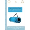 #KampMatı Taşıma Askılı Pilates Yoga Salon Tipi Konforlu Uyku Kamp Matı Yer Minderi 10 mm