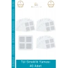 #SineklikYaması Ekonomik Pratik Dayanıklı Yapışkanlı Tamir Filesi Kapı Onarım Seti Tül Sineklik Yaması
