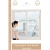 #YapışkanlıSineklik Pratik Pencere Tülü Haşere Kovucu Dayanıklı İnce Gözenekli Yapışkanlı Tek Kanat Sineklik