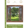 #ÇiftkanatSineklik 130x150 PVC Pencere Pratik Montaj Sivrisinek Koruyucu Tül Yapışkanlı Çift Kanat Sineklik
