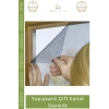 #ÇiftkanatSineklik 130x150 PVC Pencere Pratik Montaj Sivrisinek Koruyucu Tül Yapışkanlı Çift Kanat Sineklik
