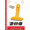 #BoyaBıçağı Cam Kazıma Bıçak Seti 100mm Kalıntı Tortu Sıyırma Aparatı 2 Adet Yedek Bıçak Hediyeli