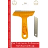 #BoyaBıçağı Cam Kazıma Bıçak Seti 100mm Kalıntı Tortu Sıyırma Aparatı 2 Adet Yedek Bıçak Hediyeli