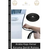 #FitilŞerit Otomobil Kapı Kenar Metal Klipsli Kauçuk Esnek Darbe Çizilme Koruma Fitil Şeridi Rulosu