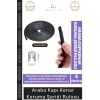 #FitilŞerit Otomobil Kapı Kenar Metal Klipsli Kauçuk Esnek Darbe Çizilme Koruma Fitil Şeridi Rulosu