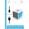 #MasaüstüFan USB Led Işıklı Portatif Soğutucu Nemlendirici Sessiz 18x18 Masaüstü Kare Su Hazneli Fan