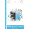#MasaüstüFan USB Led Işıklı Portatif Soğutucu Nemlendirici Sessiz 18x18 Masaüstü Kare Su Hazneli Fan