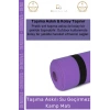 #KampMatı Taşıma Askılı Dayanıklı Konforlu Yoga Pilates Fitness Matı Hijyenik Lila Kamp Yer Minderi