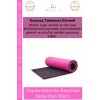#KampMatı Pilates Yoga Fitness Spor Minderi Kaymaz Taban Taşıma Askılı Konfor Serisi 16mm Kamp Matı