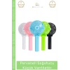 #Vantilatör Mini USB Şarjlı Katlanır El Fanı Sessiz Güçlü Beyaz Pervaneli Soğutucu Küçük Vantilatör