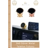 #TelefonTutucu Metal Mıknatıslı 360 Derece Navigasyon Araç İçi Şık Çok Amaçlı Torpidoya Yapışkan Telefon Tutucu