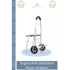 #PazarArabası Sandalyeli Katlanabilir Market Alışveriş Çantalı Metal Gövde Ergonomik Sandalye Pazar Arabası