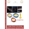 #OtoDekor İç Trim Galvanik Şerit Pano Süsleme Esnek PVC Lüks Aksesuar Araba Dekorasyon 5 Metre