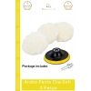 #PastaCila Profesyonel Parlatıcı Yün Keçe Sünger Pratik Ekonomik Hızlı Pasta Cila Başlıklı Araba Seti