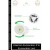 #LedSpot Uzaktan Kumandalı Yapışkanlı Pilli Kablosuz Dokunmatik Mutfak 3Lü Led Spot 1 Adet