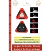 #ReflujLamba ABS Şarjlı USB Lityum Pil 25W Sarı Kırmızı 180 Döner Saplı Refluj Araba Oto Lambası