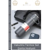 #ÇelikTermos Vakumlu Çelik Termos Bardaklı Kamp ğcılık Piknik Isı Koruyucu Set Çanta Hediyeli 550 Ml