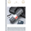 #ÇelikTermos Vakumlu Çelik Isı Yalıtımlı Kamp Bardaklı Sızdırmaz Termos Set Çanta Hediyeli 550 Ml