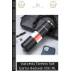 #ÇelikTermos Vakumlu Çelik Sızdırmaz Isı Koruyucu Kamp Piknik Ofis Termos Set Çanta Hediyeli 550 Ml
